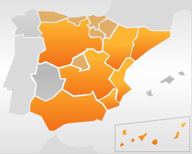 Mapa de presencia de Larcovi en España